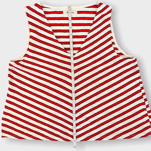 Madewell Chevron Stripe Swingy Tank Top - Picture 5 of 6